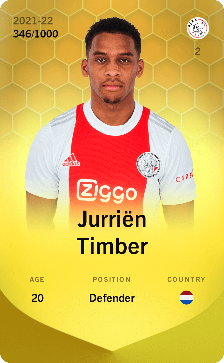Jurriën Timber 2021-22 • Limited 346/1000