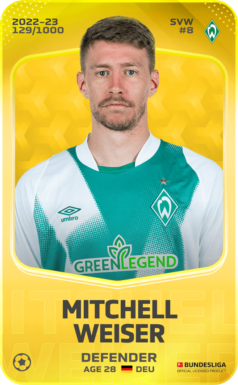 Mitchell Weiser 2022-23 • Limited 129/1000