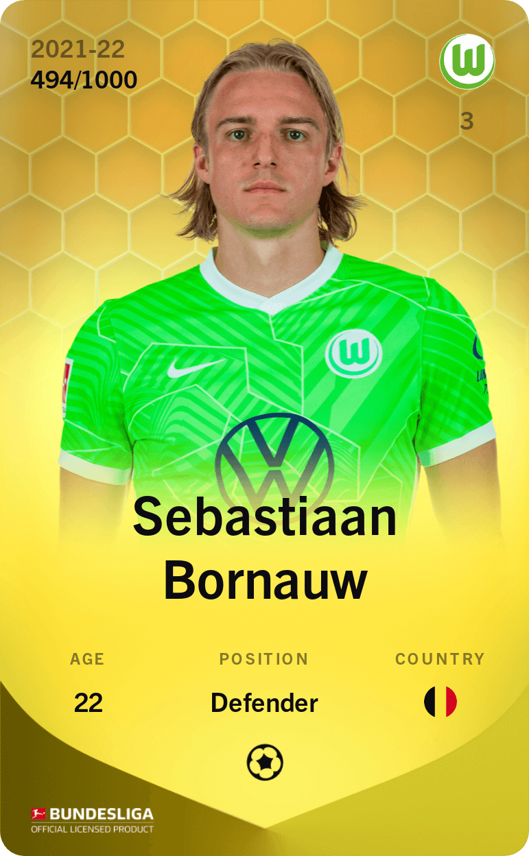 Sebastiaan Bornauw 2021-22 • Limited 494/1000