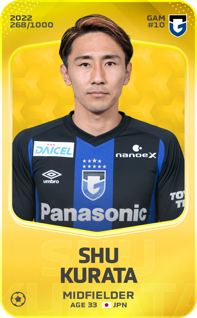 Sorare - Sorare Official - Shu Kurata 2022-23 • Limited 268/1000 - NFT # 65499960852307986251405082318146923239470597400831101694036945318230752676392