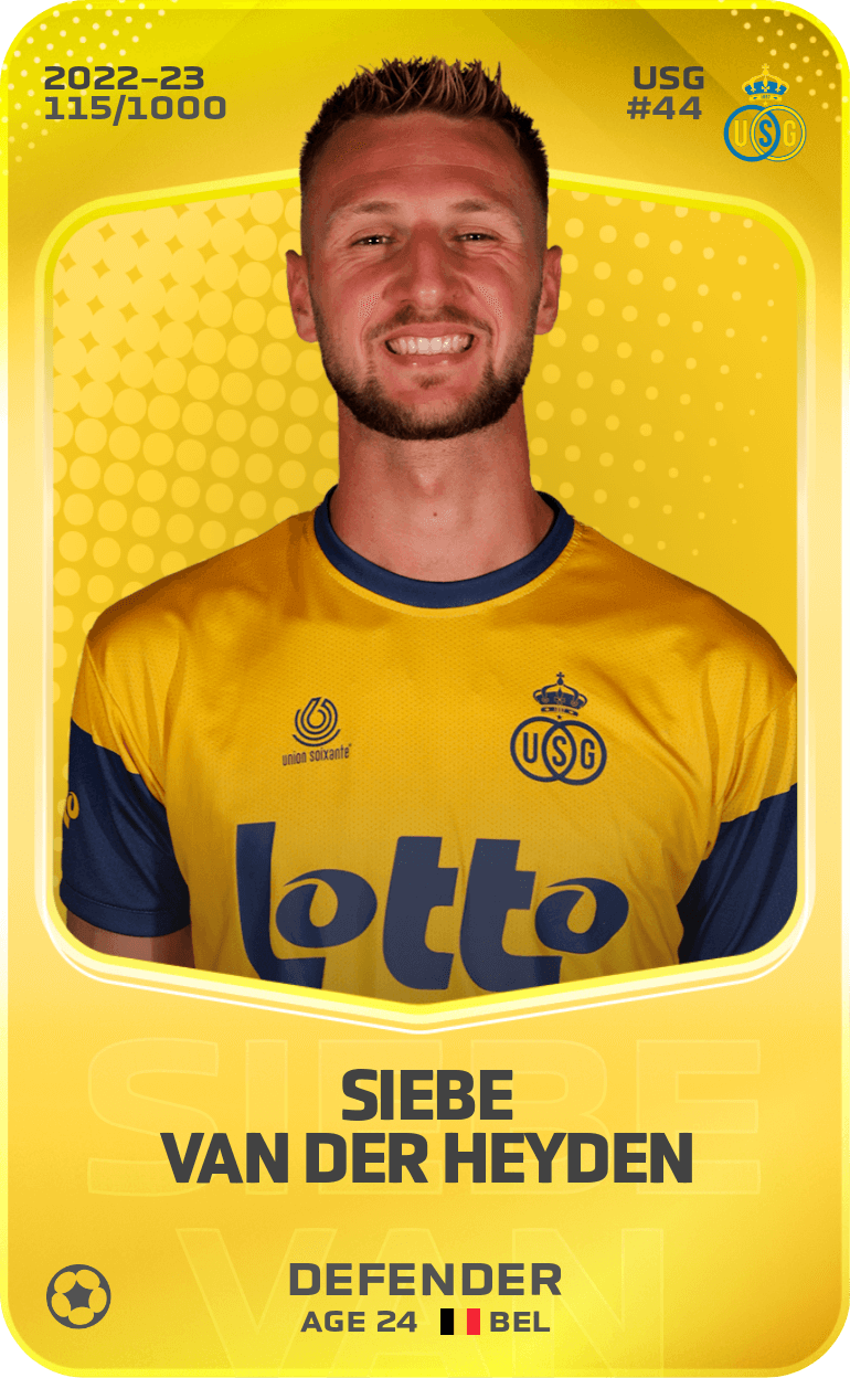 Siebe Van der Heyden 2022-23 • Limited 115/1000