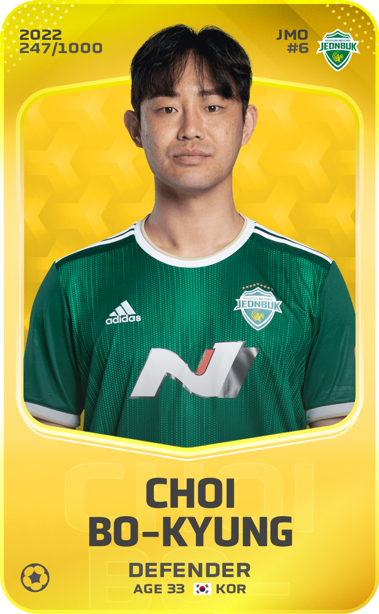 Sorare - Sorare Official - Choi Bo-Kyung 2022-23 • Limited 247/1000 - NFT # 92660829098159516284556492392695292004845134362485000088400294692298793929865