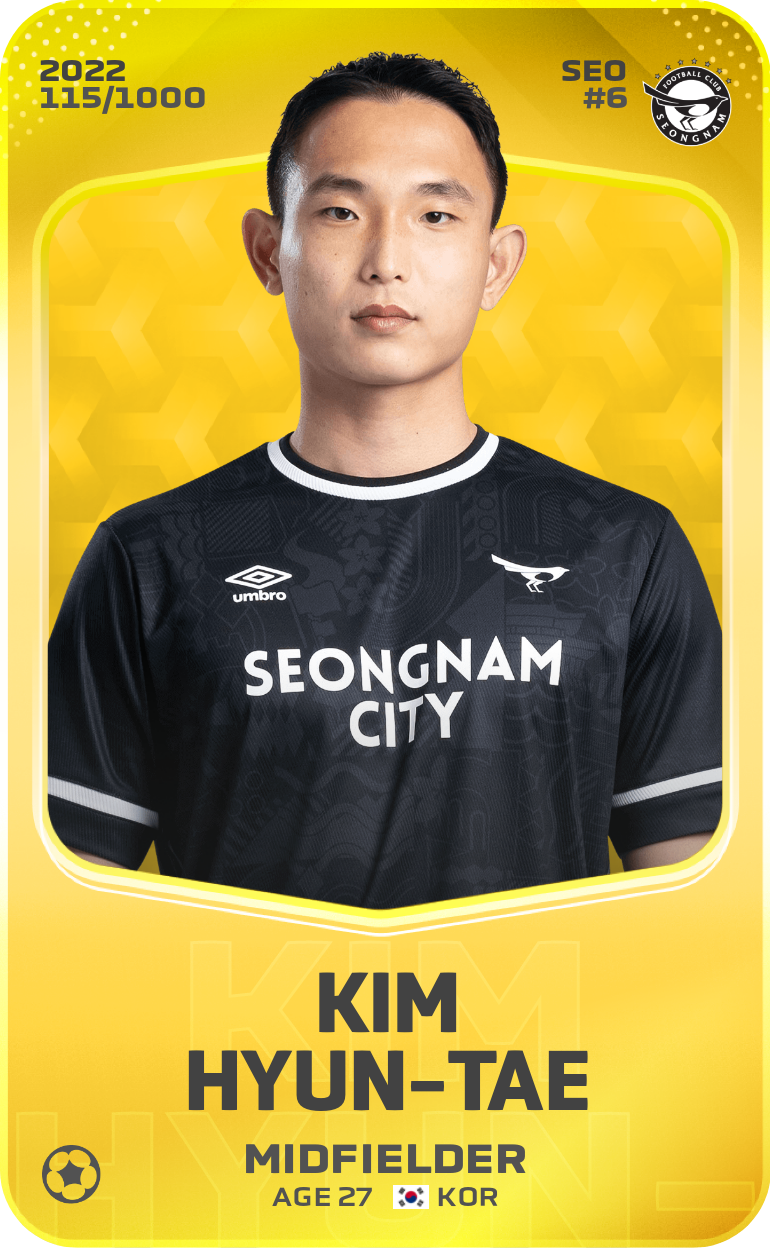 Sorare - Sorare Official - Kim Hyun-Tae 2022-23 • Limited 115/1000 - NFT # 100348901463588461112741855912025366446949102240303305851669260904519683116143