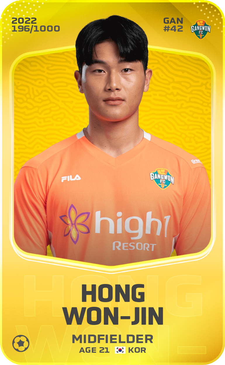 Sorare - Sorare Official - Hong Won-Jin 2022-23 • Limited 196/1000 - NFT # 65885105098484878834361198001367745425948266015488267038005820481252092375523