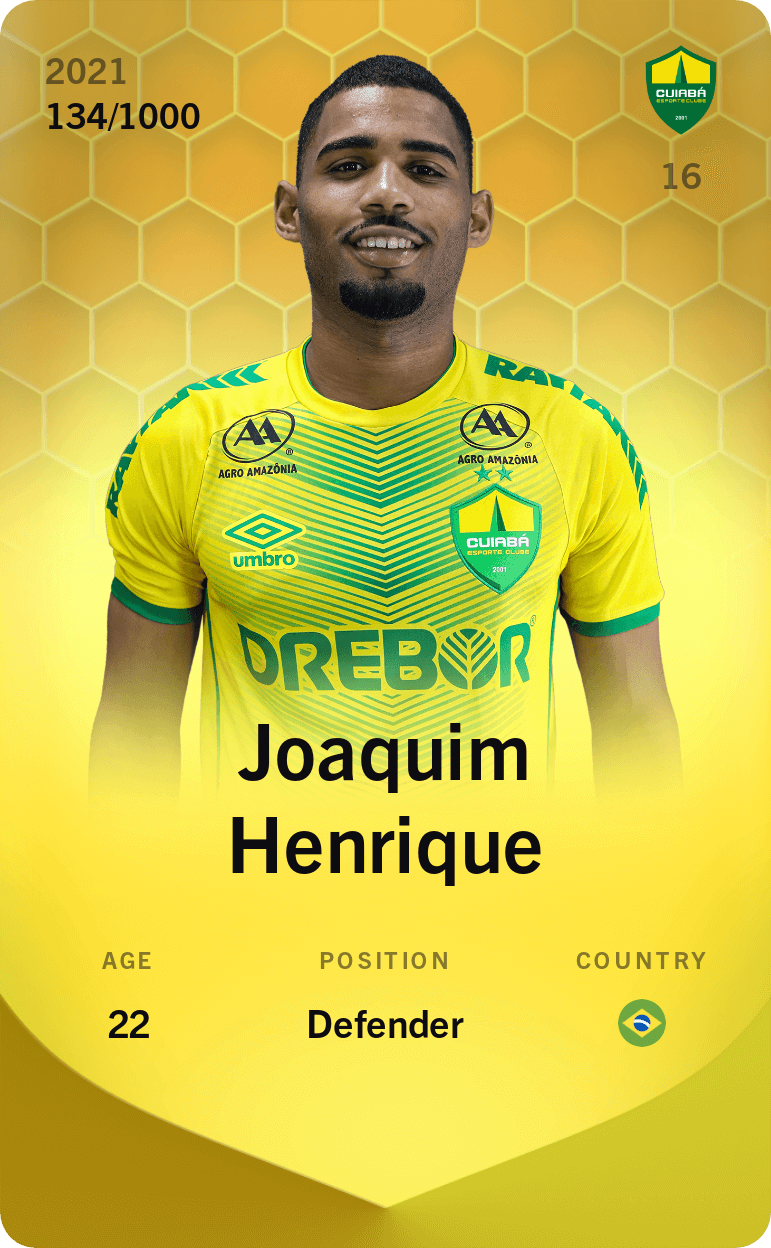 Joaquim Henrique 2021-22 • Limited 134/1000