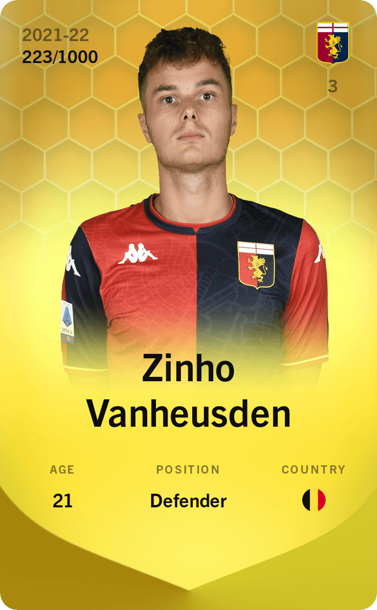 Zinho Vanheusden 2021-22 • Limited 223/1000
