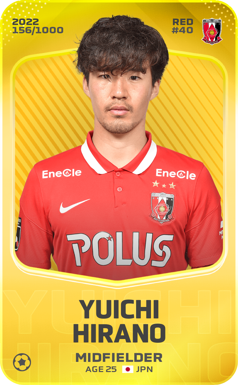 Sorare - Sorare Official - Yuichi Hirano 2022-23 • Limited 156/1000 - NFT # 13177285309084637955460902259192914621554991665539330719598937436341077452934