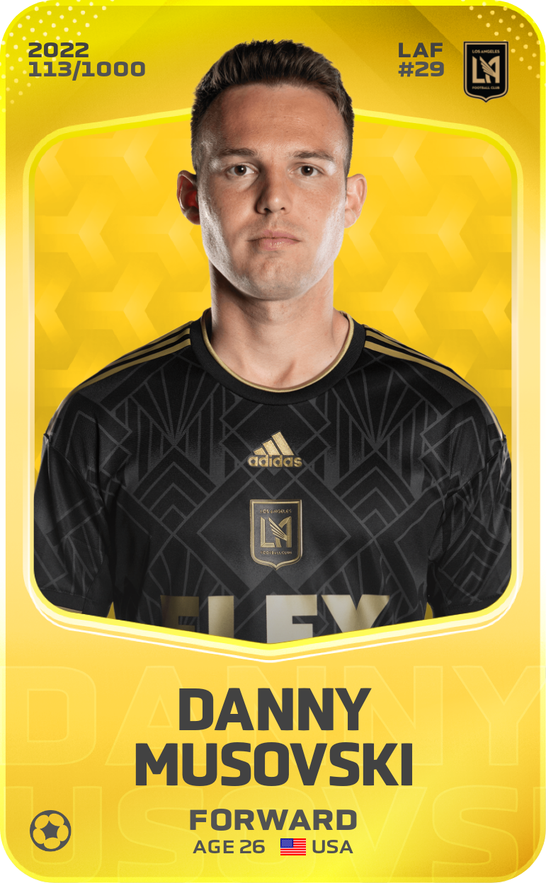 Sorare - Sorare Official - Danny Musovski 2022-23 • Limited 113/1000 - NFT # 85726297937127384978566030419935151492908009404516599476716156333665170337104