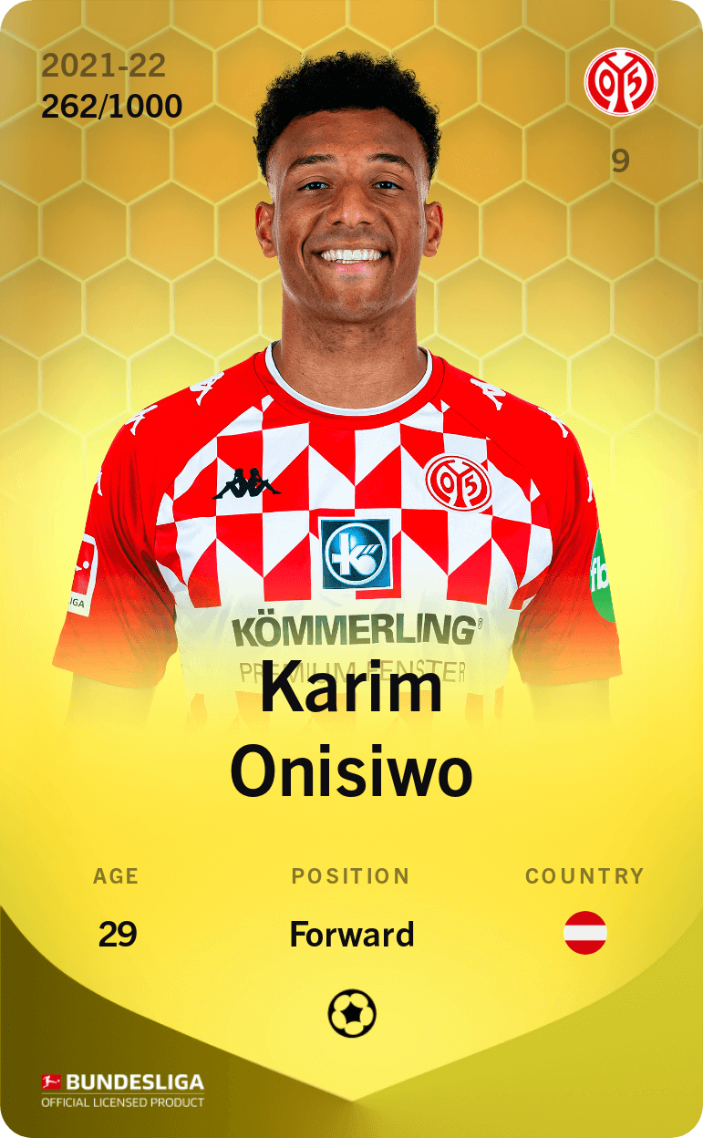 Karim Onisiwo 2021-22 • Limited 262/1000