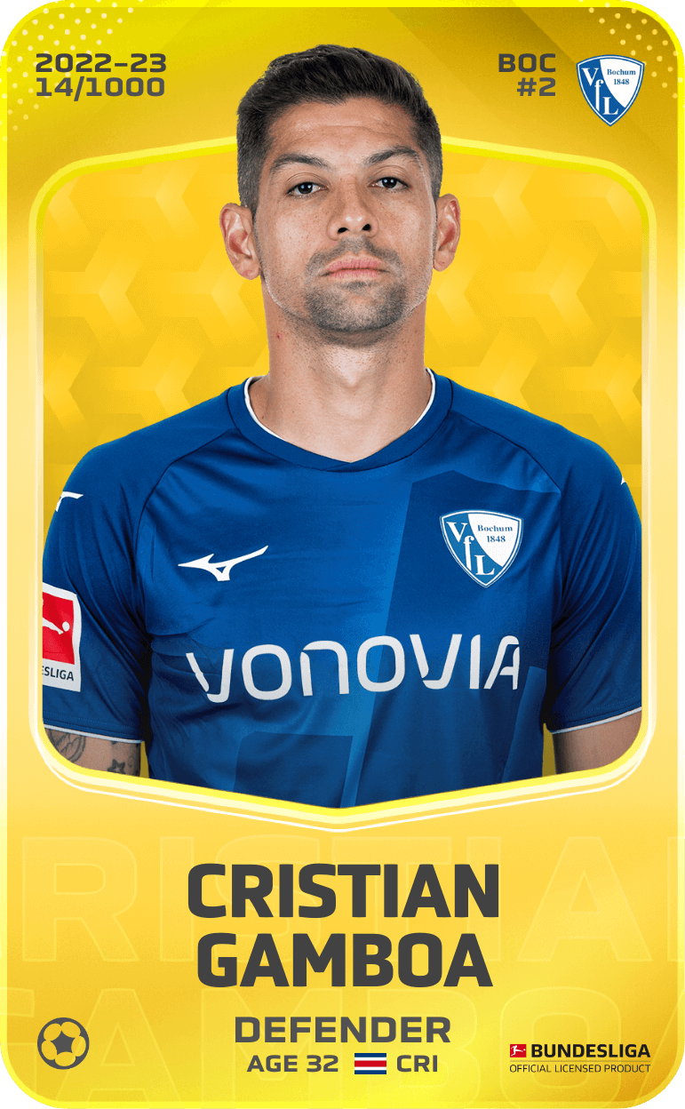 Cristian Gamboa 2022-23 • Limited 14/1000