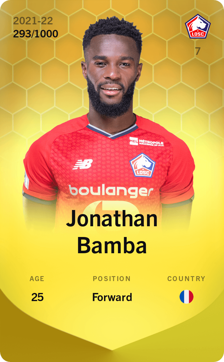 Jonathan Bamba 2021-22 • Limited 293/1000