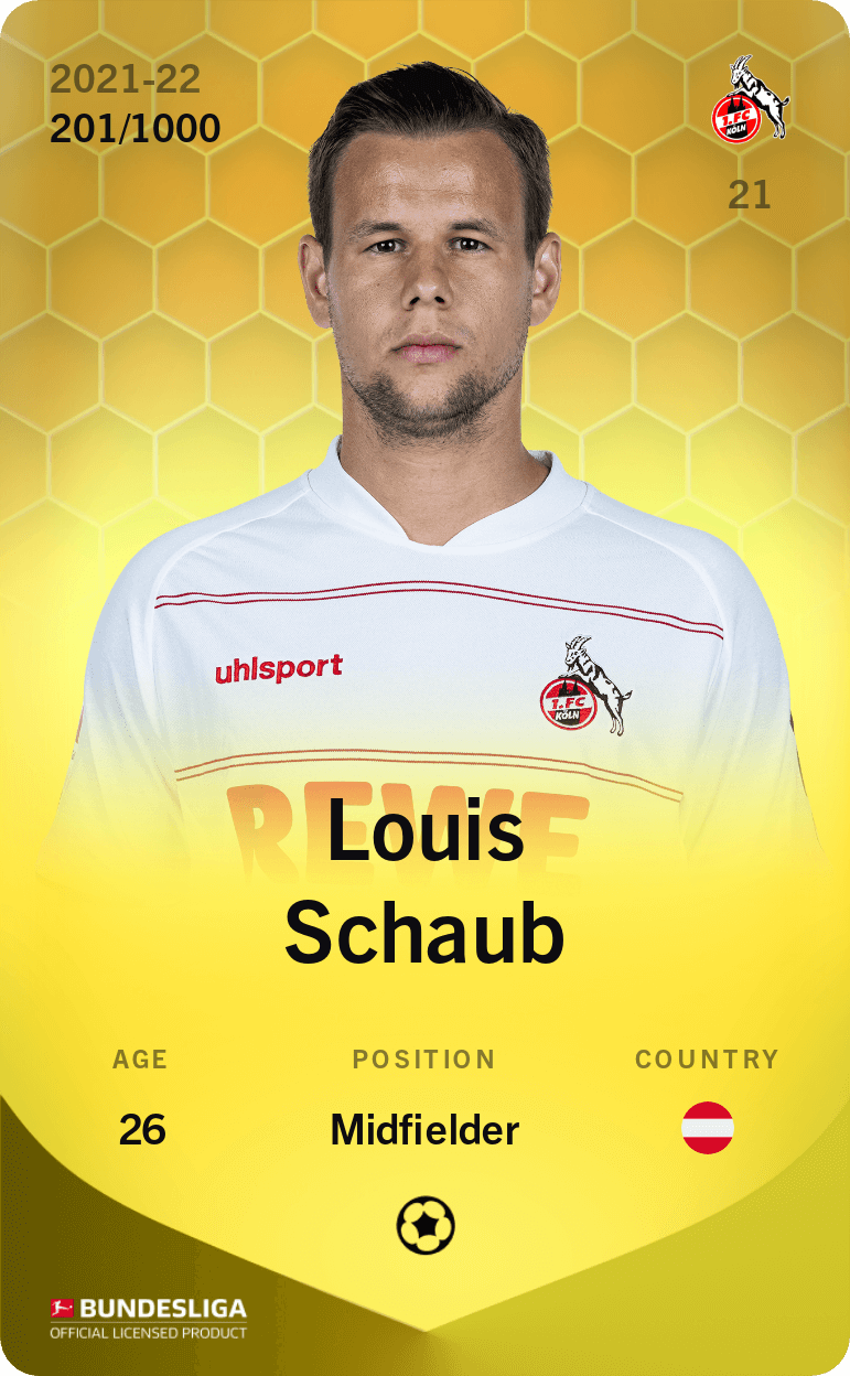 Louis Schaub 2021-22 • Limited 201/1000