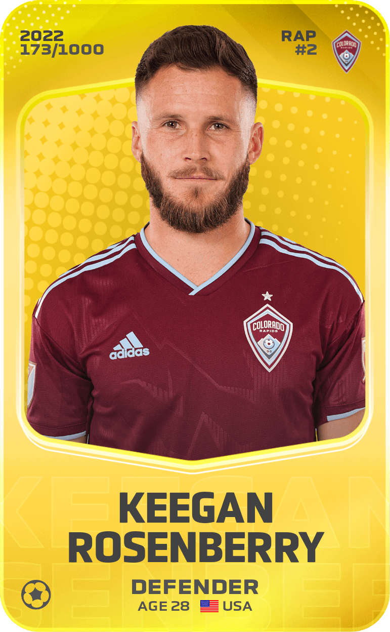 Keegan Rosenberry 2022-23 • Limited 173/1000