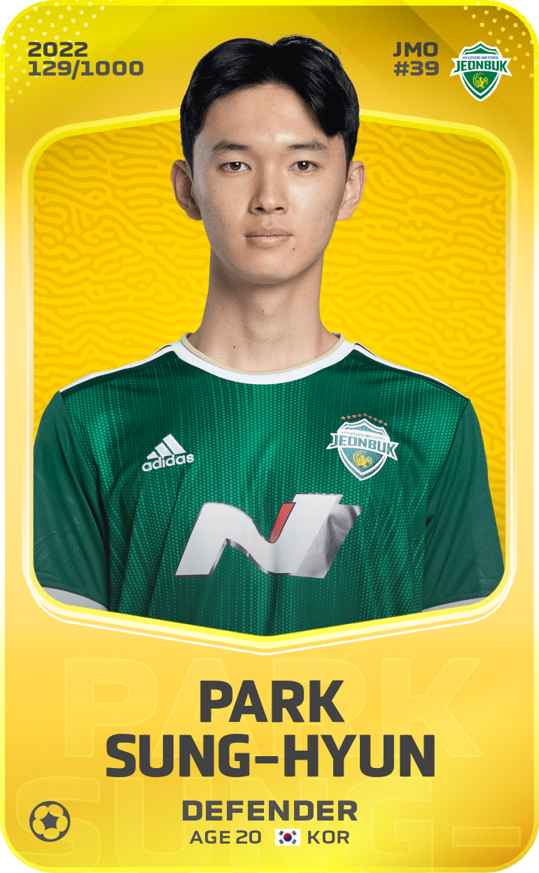Sorare - Sorare Official - Park Sung-Hyun 2022-23 • Limited 129/1000 - NFT # 81495048034316619840620014081978643149626211790701920541522948948081413535053