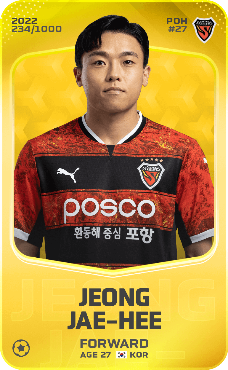 Jeong Jae-Hee 2022-23 • Limited 234/1000