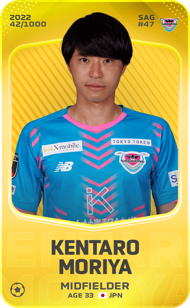 Sorare - Sorare Official - Kentaro Moriya 2022-23 • Limited 42/1000 - NFT # 84204474359887864884063924632462827885615542223267462022938927598349520361413