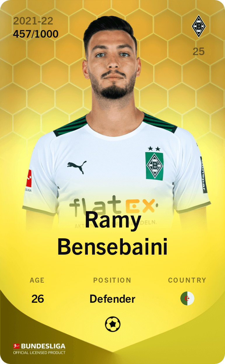 Ramy Bensebaini 2021-22 • Limited 457/1000