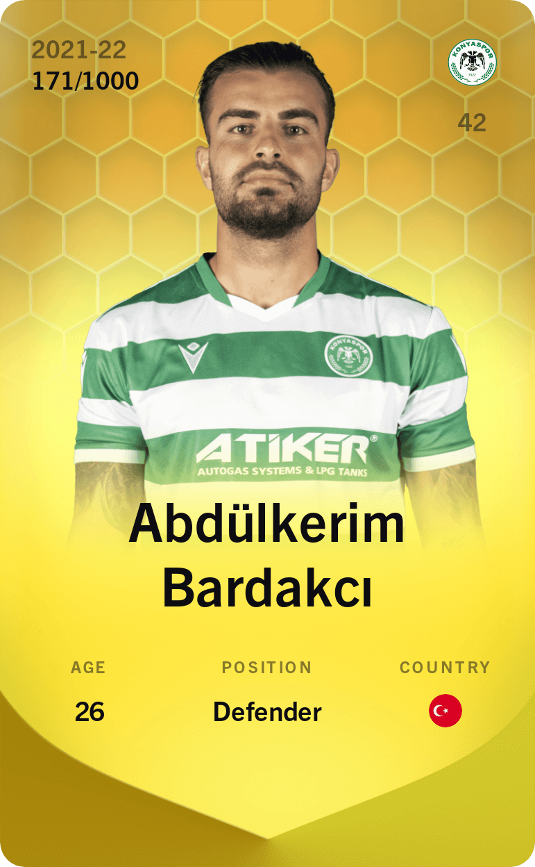 Abdülkerim Bardakcı 2021-22 • Limited 171/1000