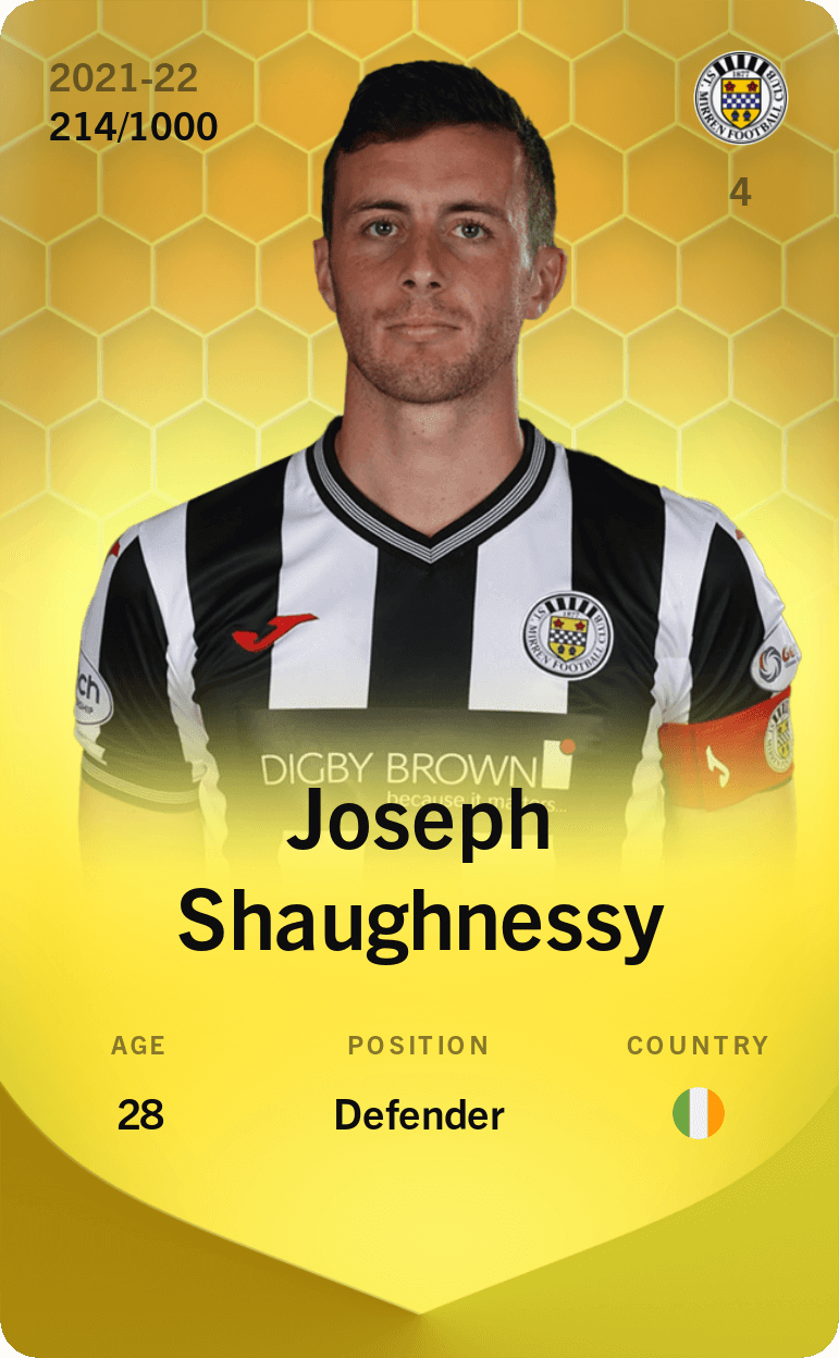 Joseph Shaughnessy 2021-22 • Limited 214/1000