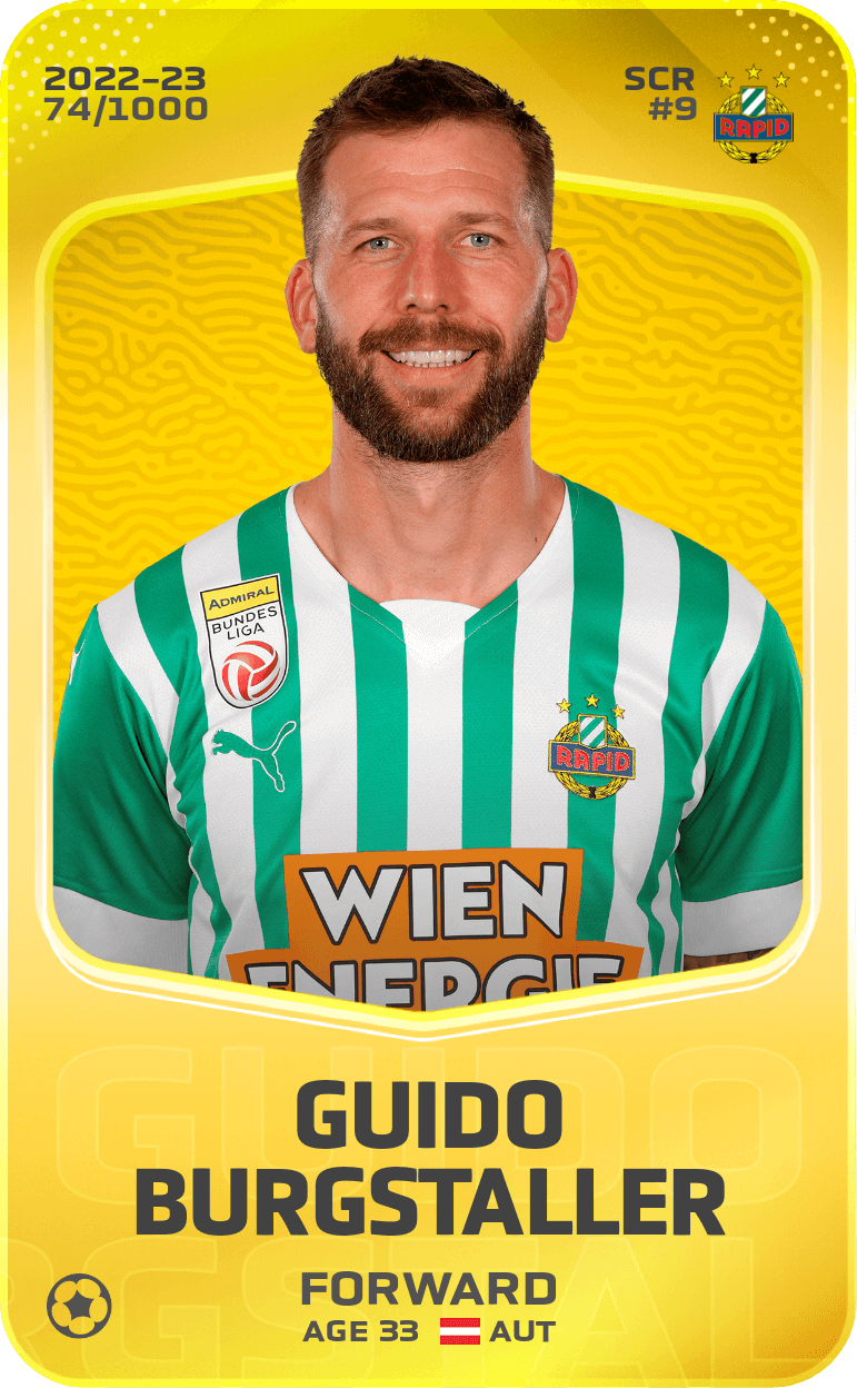 Guido Burgstaller 2022-23 • Limited 74/1000