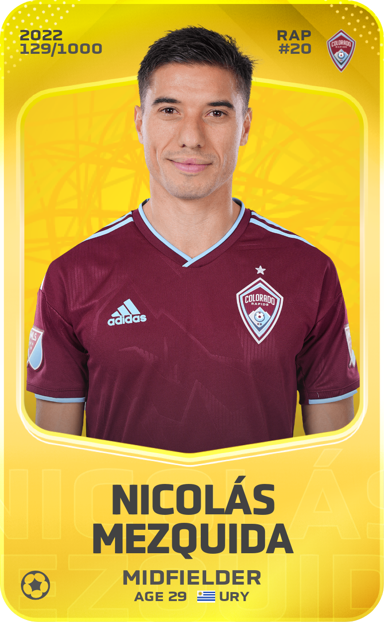 Sorare - Sorare Official - Nicolás Mezquida 2022-23 • Limited 129/1000 - NFT # 23734973044728797594883528803072745170040241982282508134390621502964935046732
