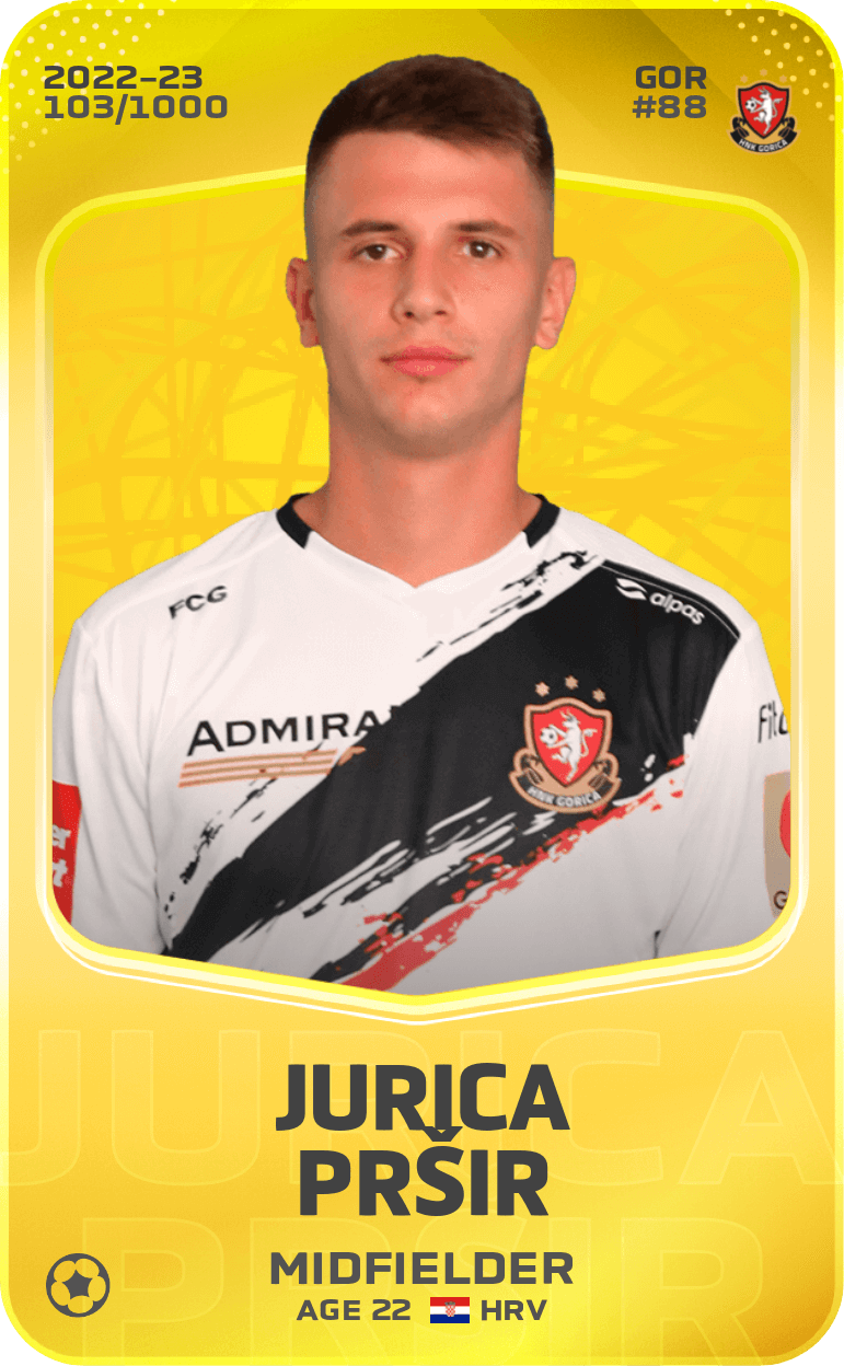 Jurica Pršir 2022-23 • Limited 103/1000