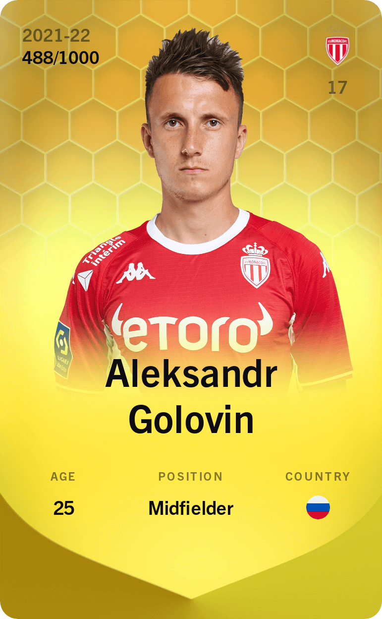 Aleksandr Golovin 2021-22 • Limited 488/1000