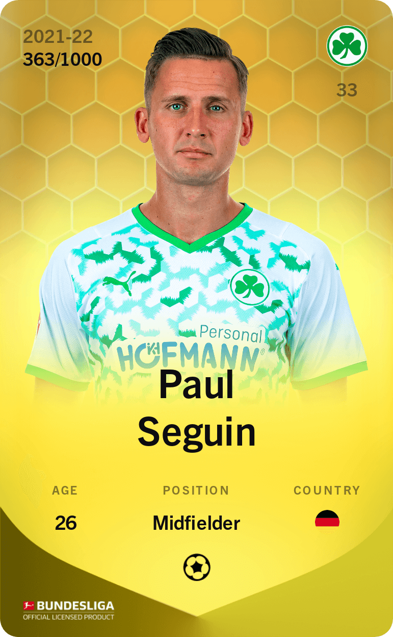 Paul Seguin 2021-22 • Limited 363/1000