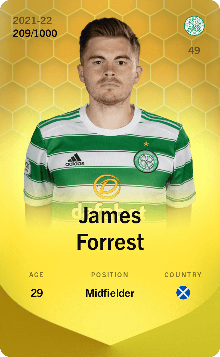 James Forrest 2021-22 • Limited 209/1000
