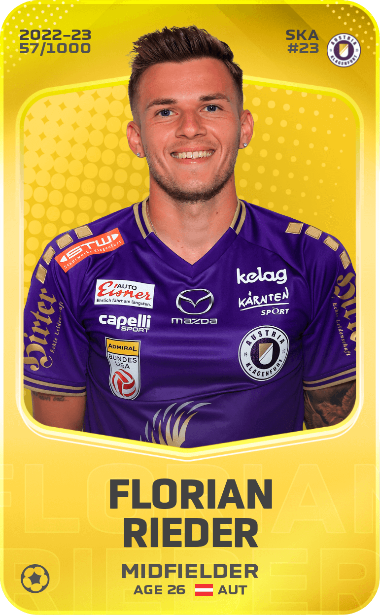 Florian Rieder 2022-23 • Limited 57/1000