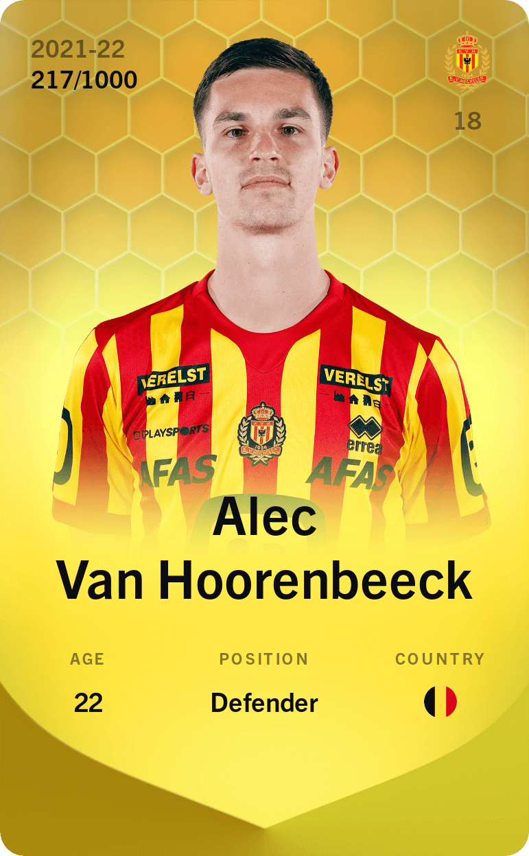 Alec Van Hoorenbeeck 2021-22 • Limited 217/1000