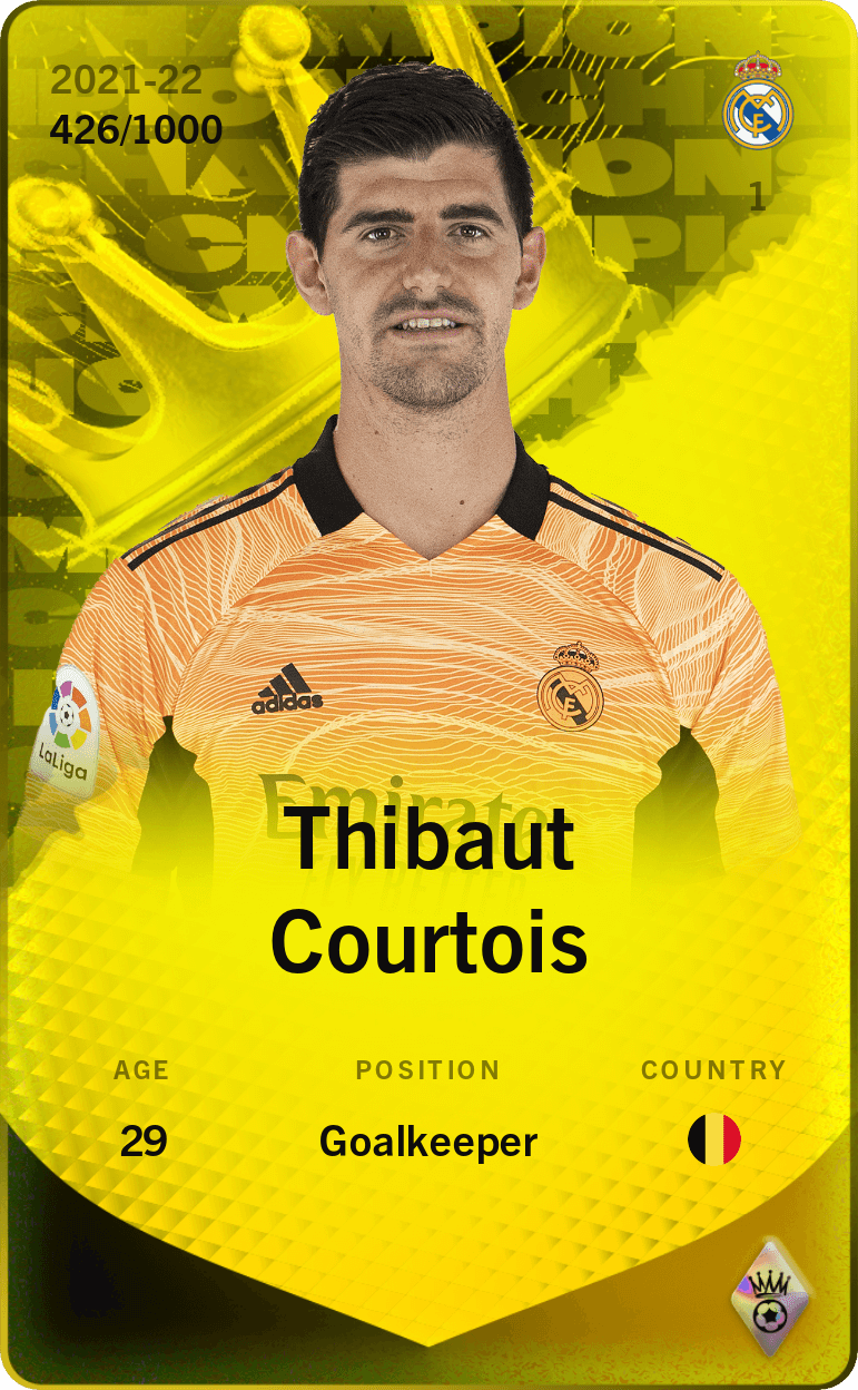 Thibaut Courtois 2021-22 • Limited 426/1000