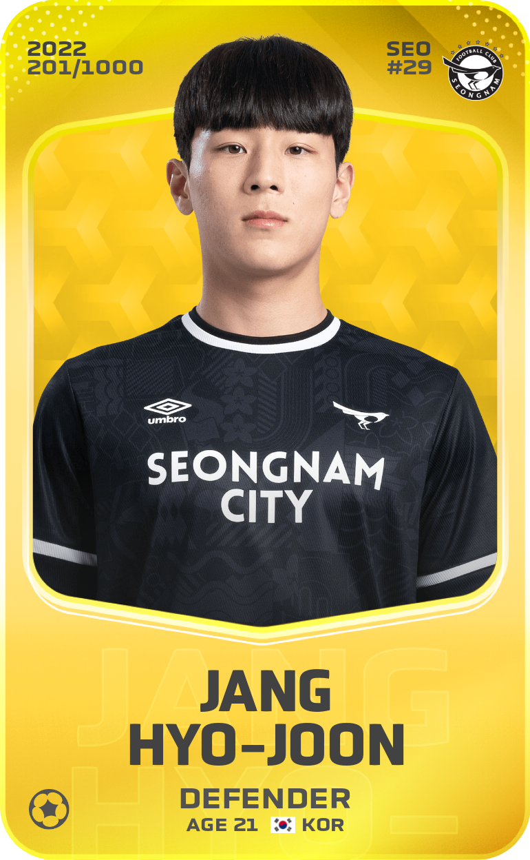 Sorare - Sorare Official - Jang Hyo-Joon 2022-23 • Limited 201/1000 - NFT # 31982490125307049991825543750618139230562815068641142566397092537566260119185