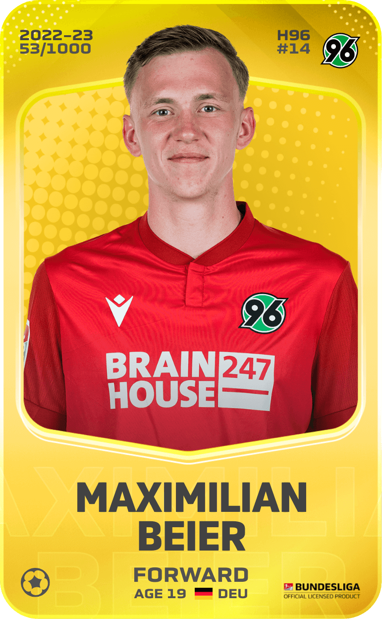 Maximilian Beier 2022-23 • Limited 53/1000