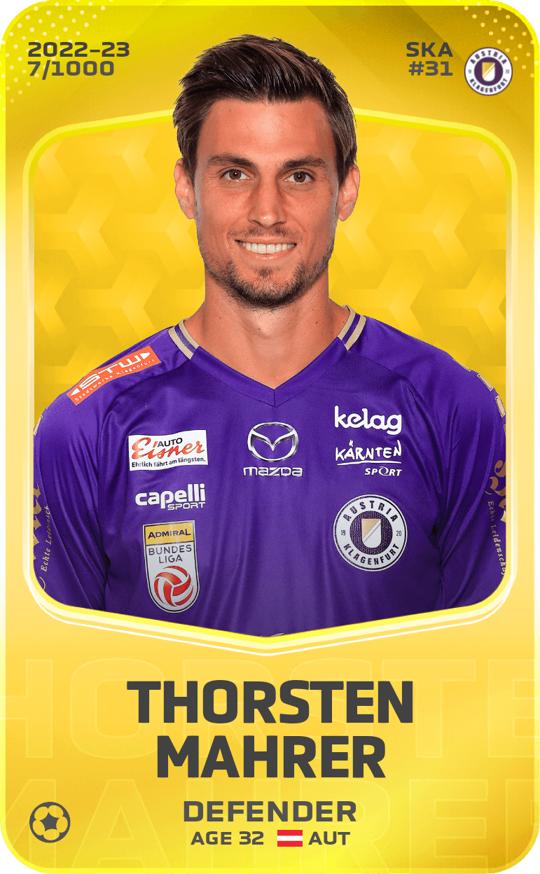 Thorsten Mahrer 2022-23 • Limited 7/1000