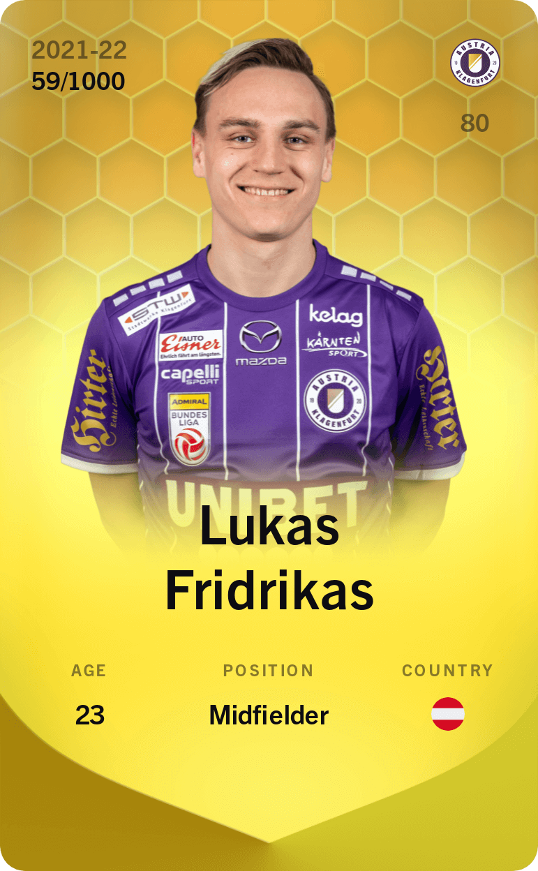 Lukas Fridrikas 2021-22 • Limited 59/1000