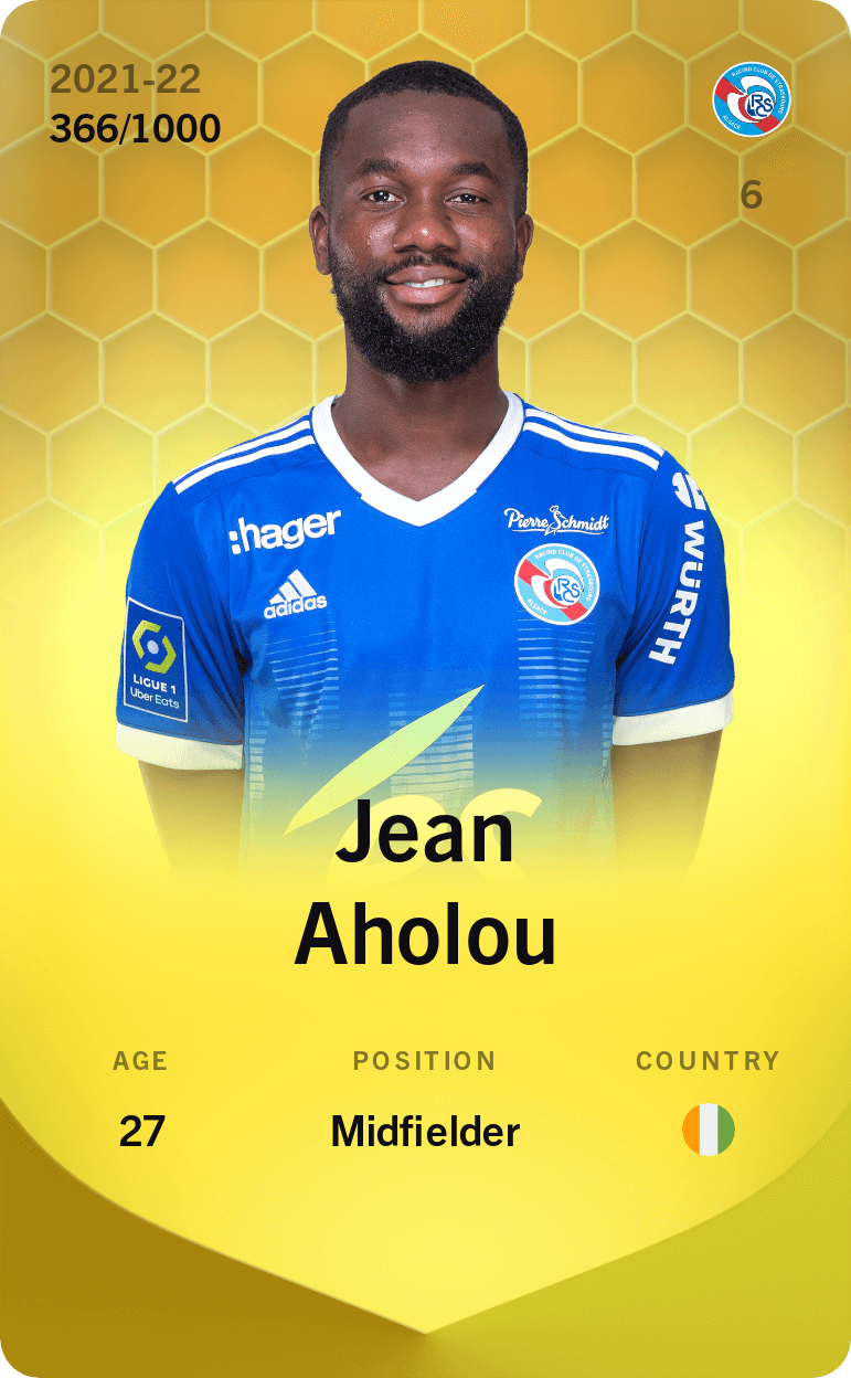 Jean Aholou 2021-22 • Limited 366/1000