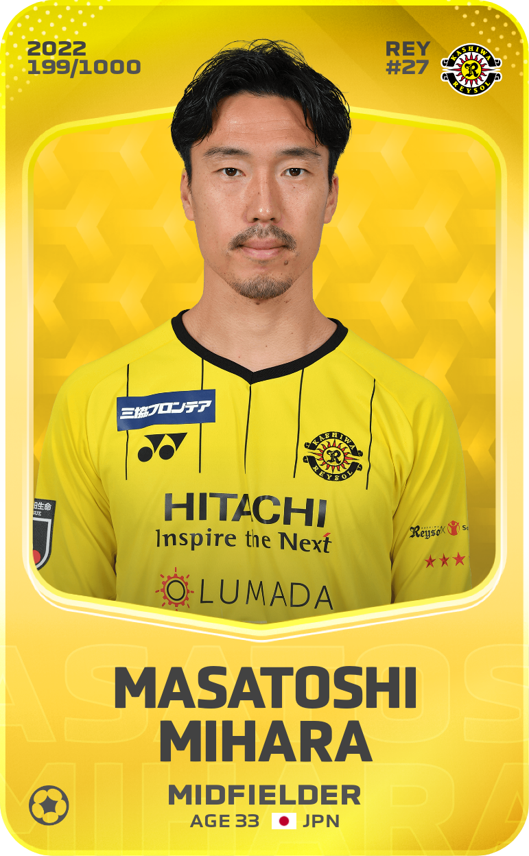 Sorare - Sorare Official - Masatoshi Mihara 2022-23 • Limited 199/1000 - NFT # 5305461682135997766988842537659641616586101097504700100454874038762794866914