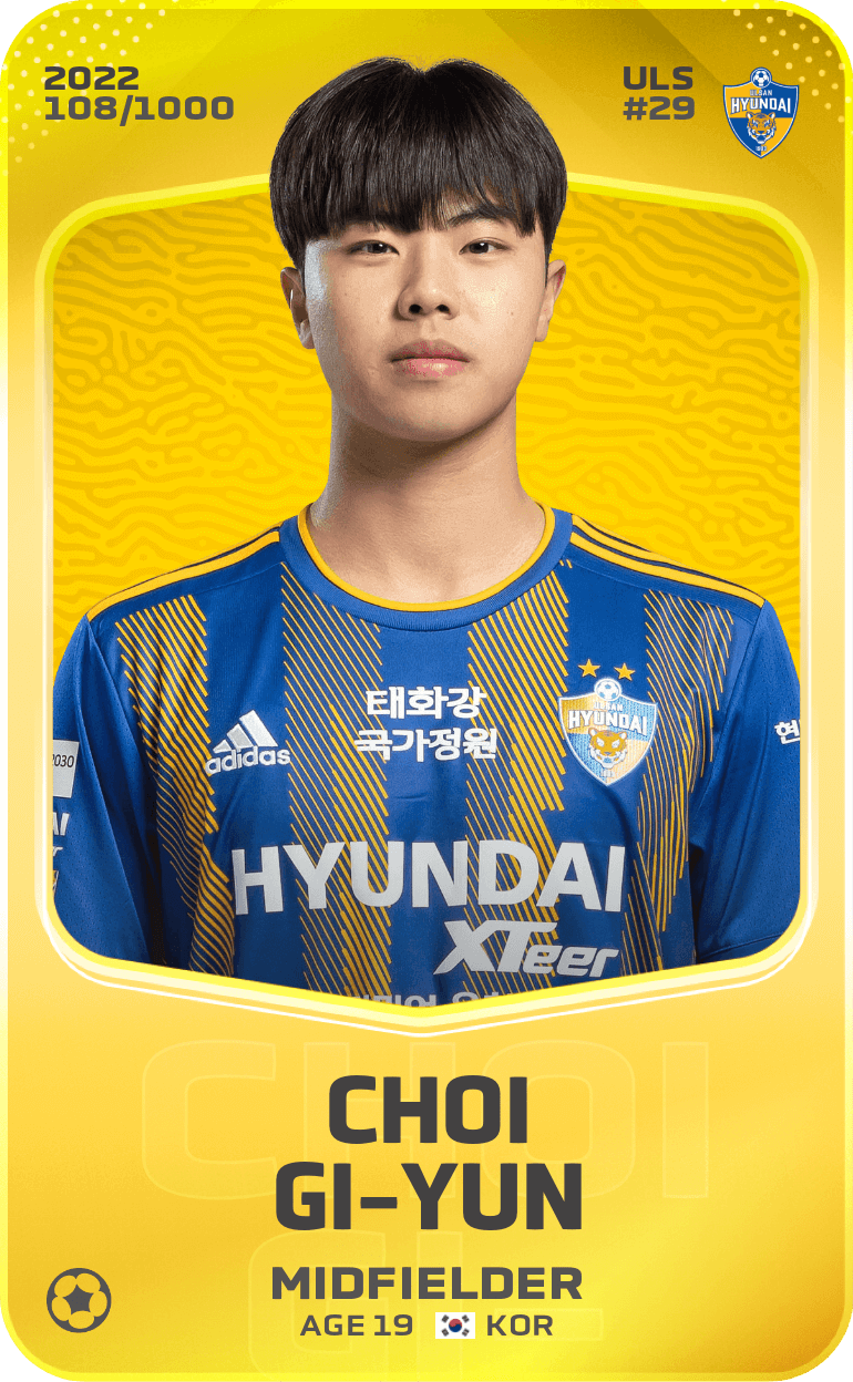 Choi Gi-Yun 2022-23 • Limited 108/1000