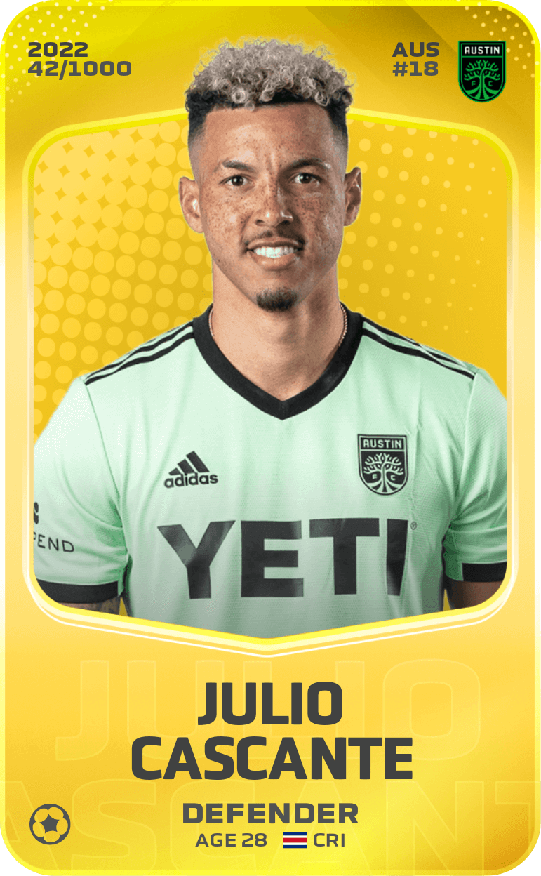 Julio Cascante 2022-23 • Limited 42/1000
