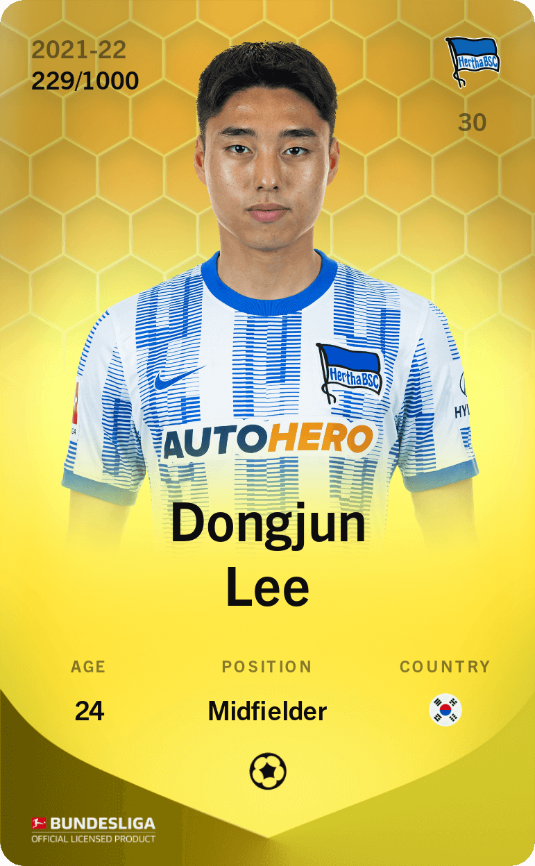 Dongjun Lee 2021-22 • Limited 229/1000