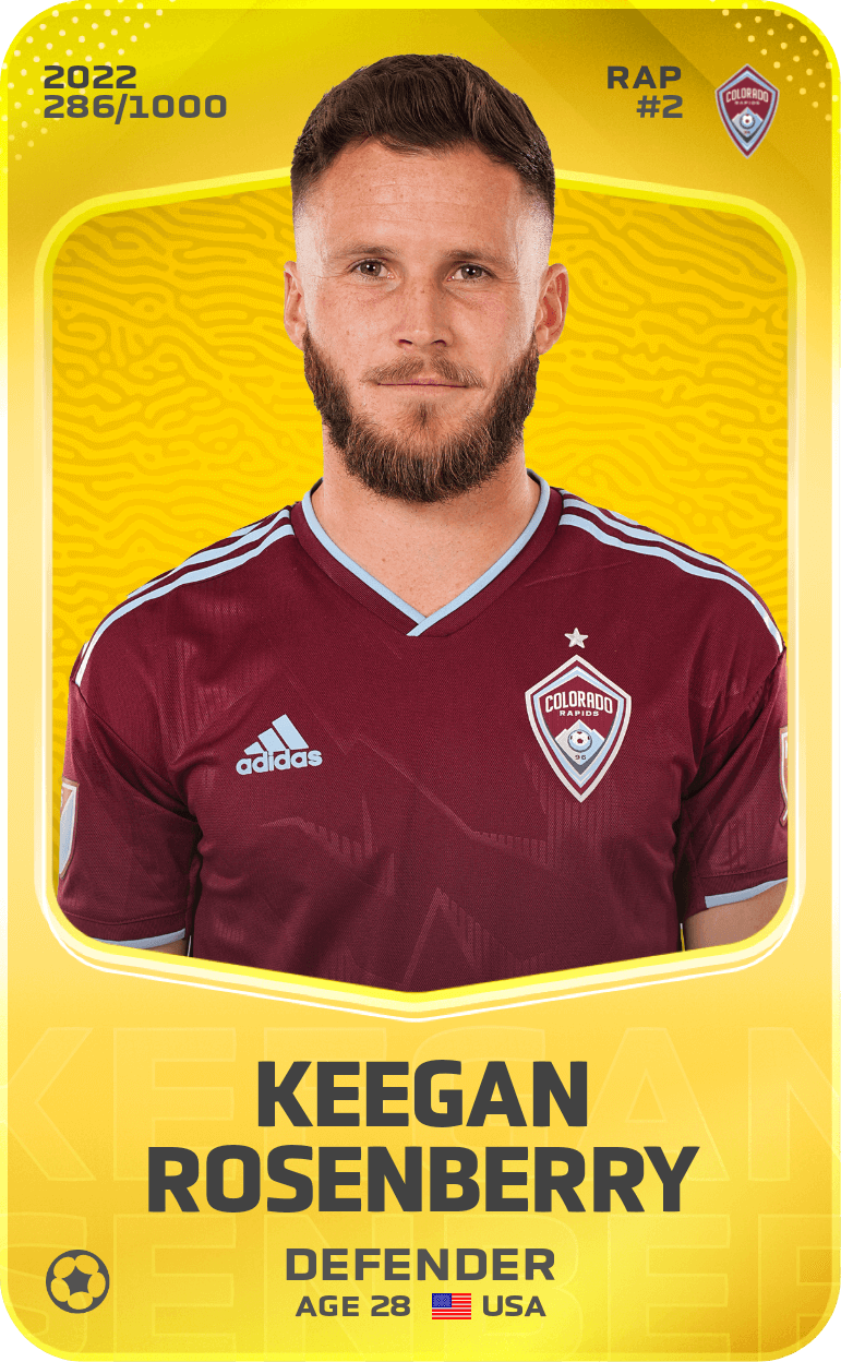 Keegan Rosenberry 2022-23 • Limited 286/1000
