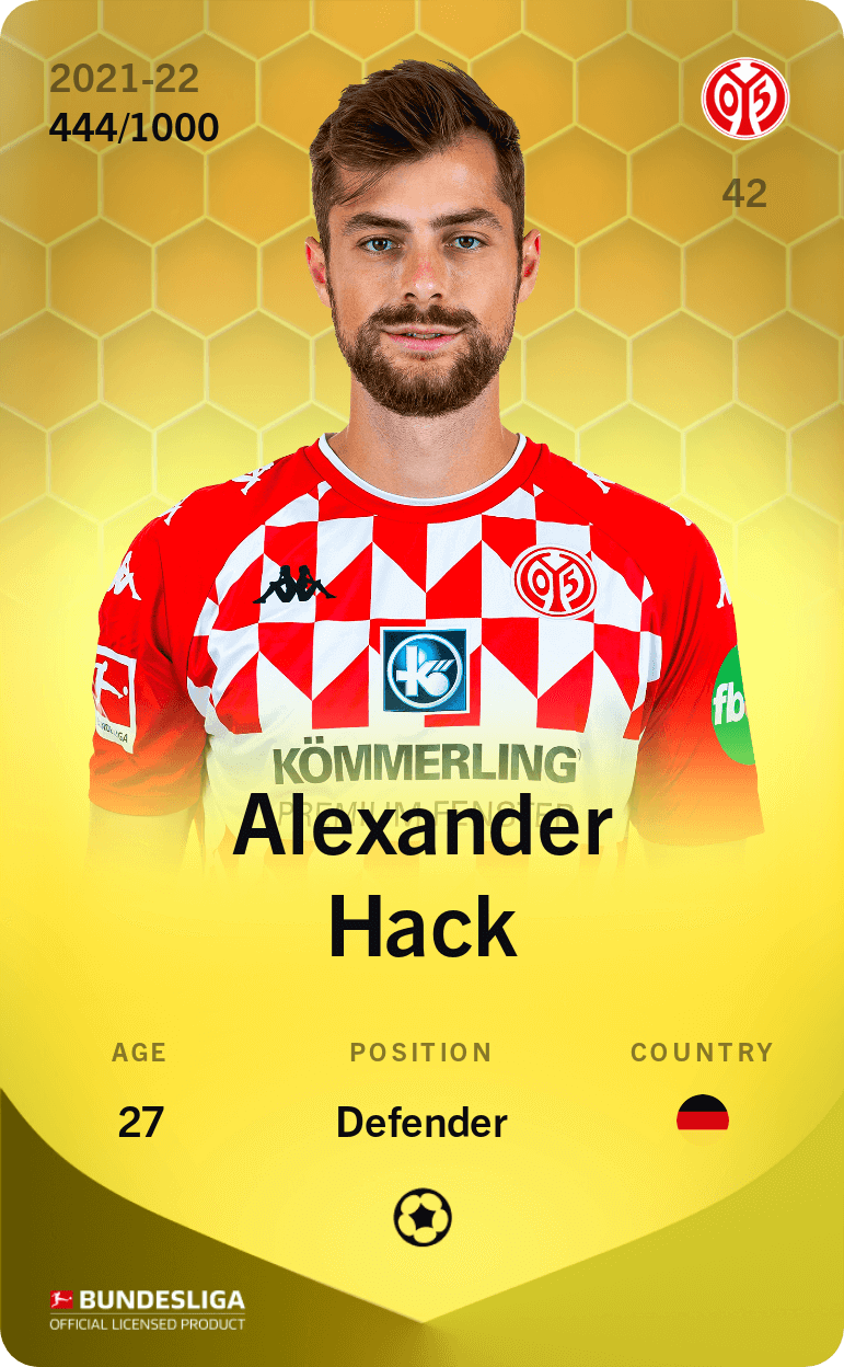 Alexander Hack 2021-22 • Limited 444/1000