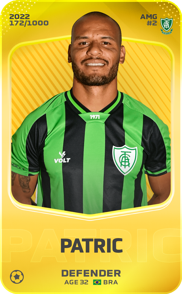 Sorare - Sorare Official - Patric 2022-23 • Limited 172/1000 - NFT # 7278557677623917535643295467001040334547130534425517854381441536815889347301