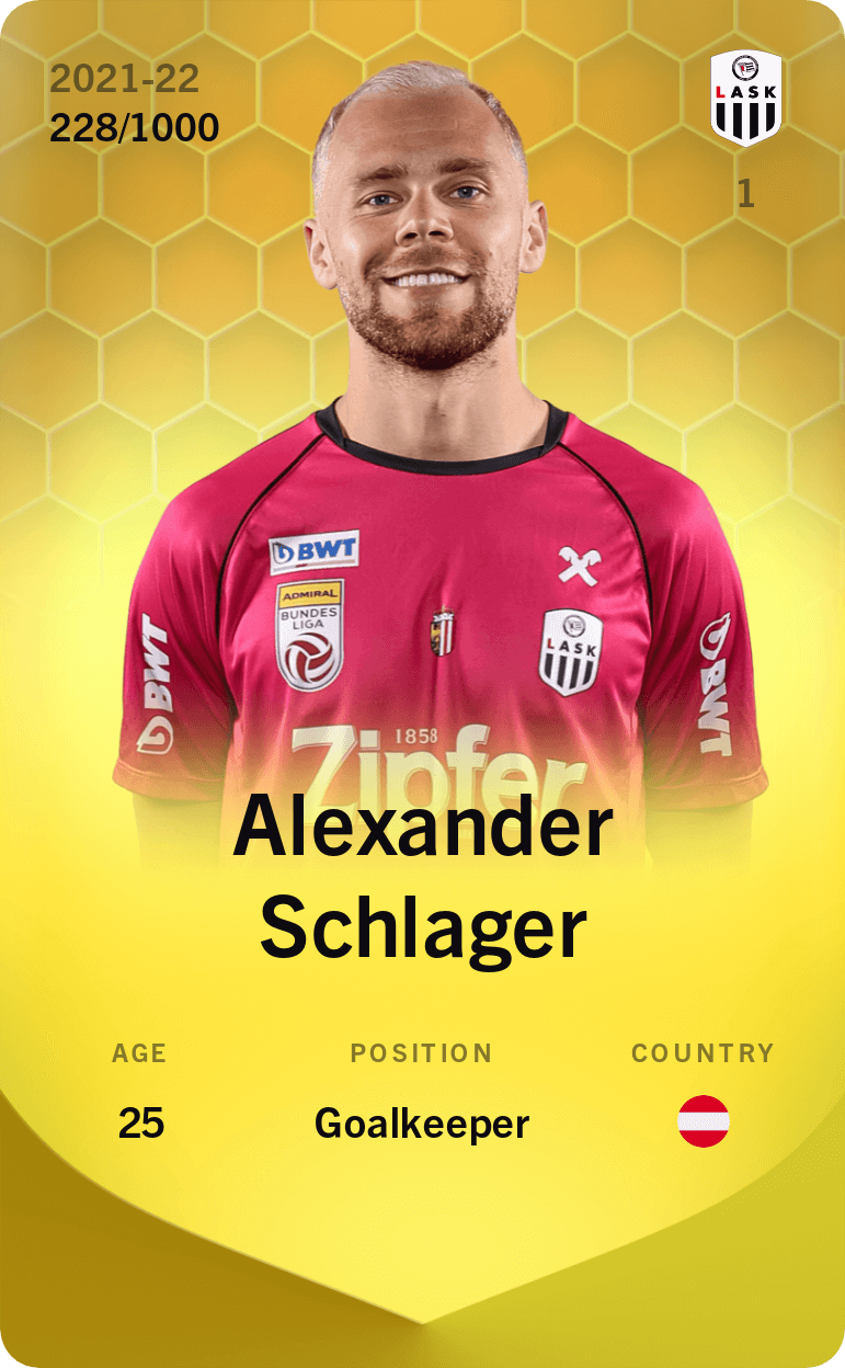 Alexander Schlager 2021-22 • Limited 228/1000