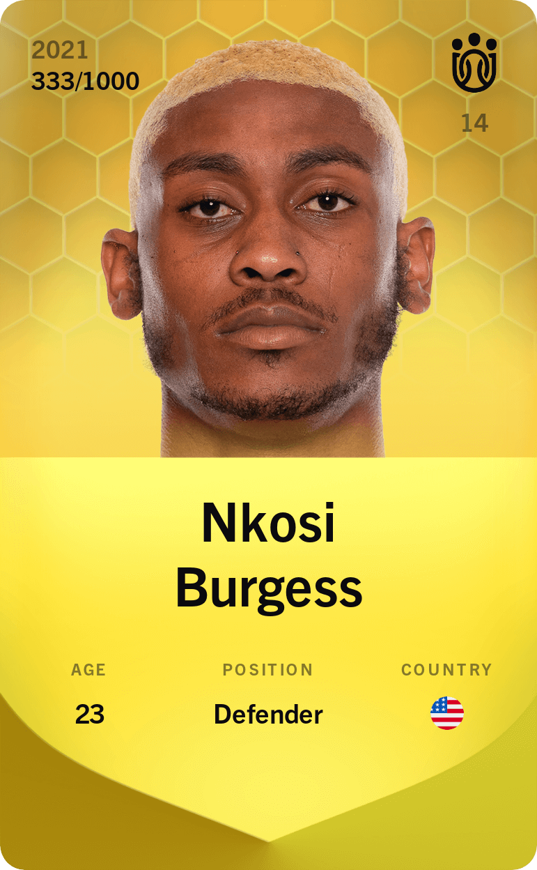 Nkosi Burgess 2021-22 • Limited 333/1000