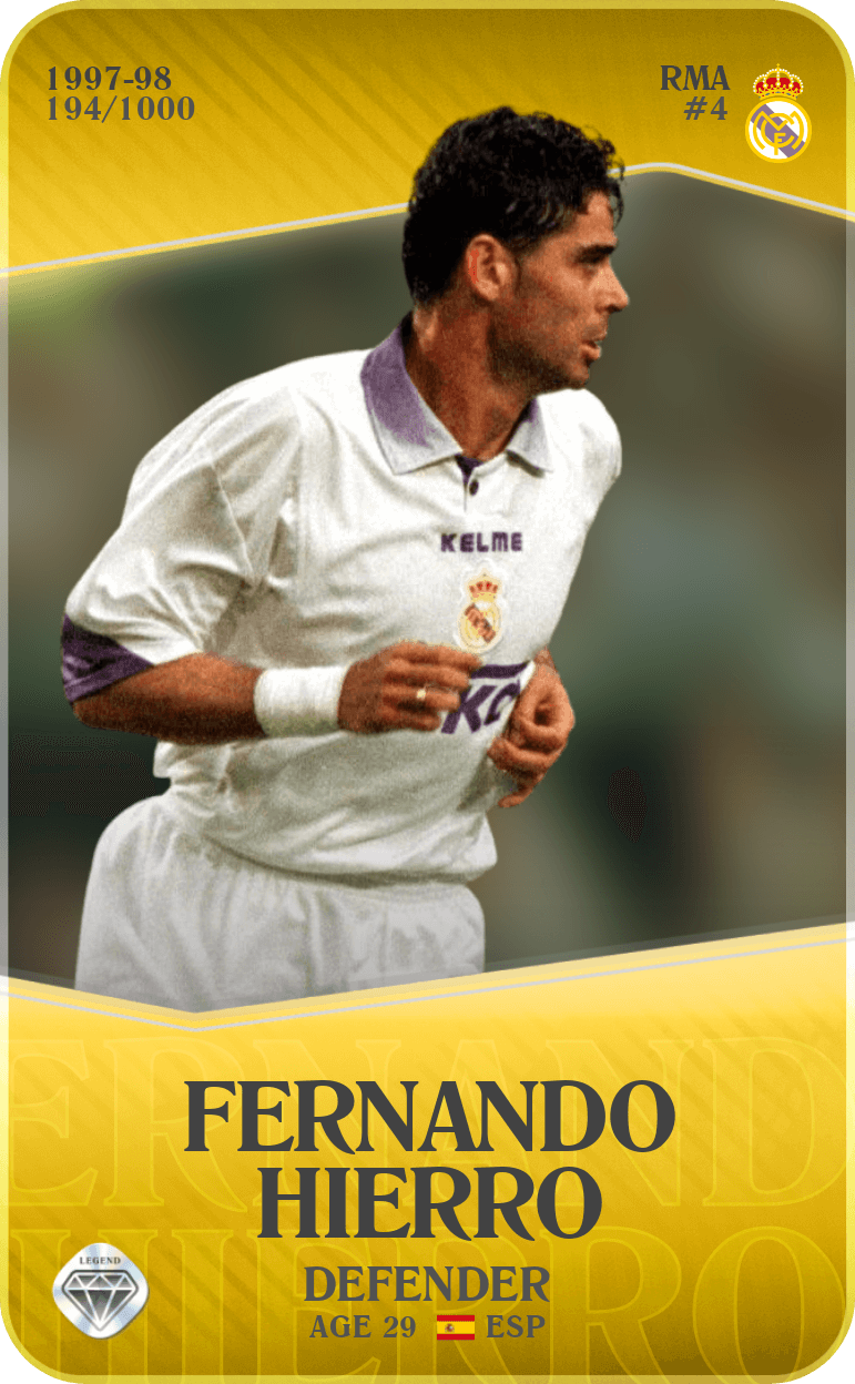 Fernando Hierro 1997-98 • Limited 194/1000