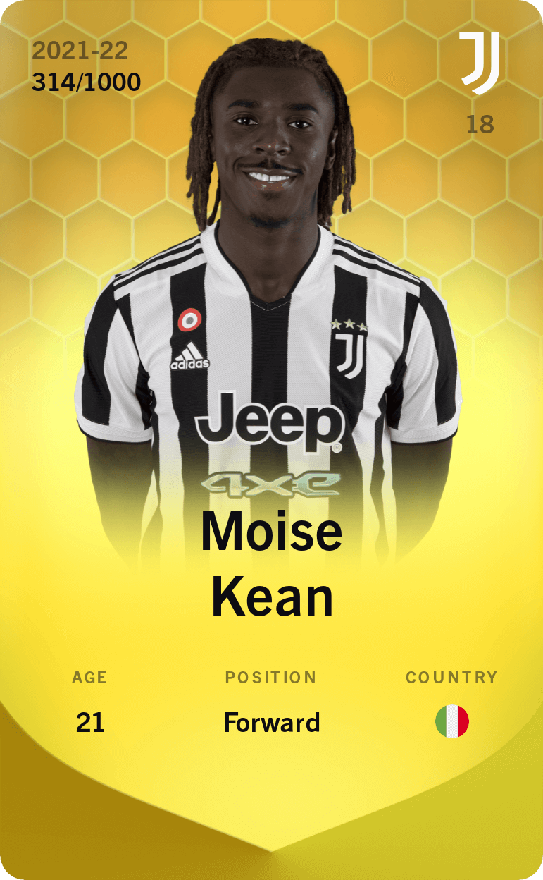 Moise Kean 2021-22 • Limited 314/1000