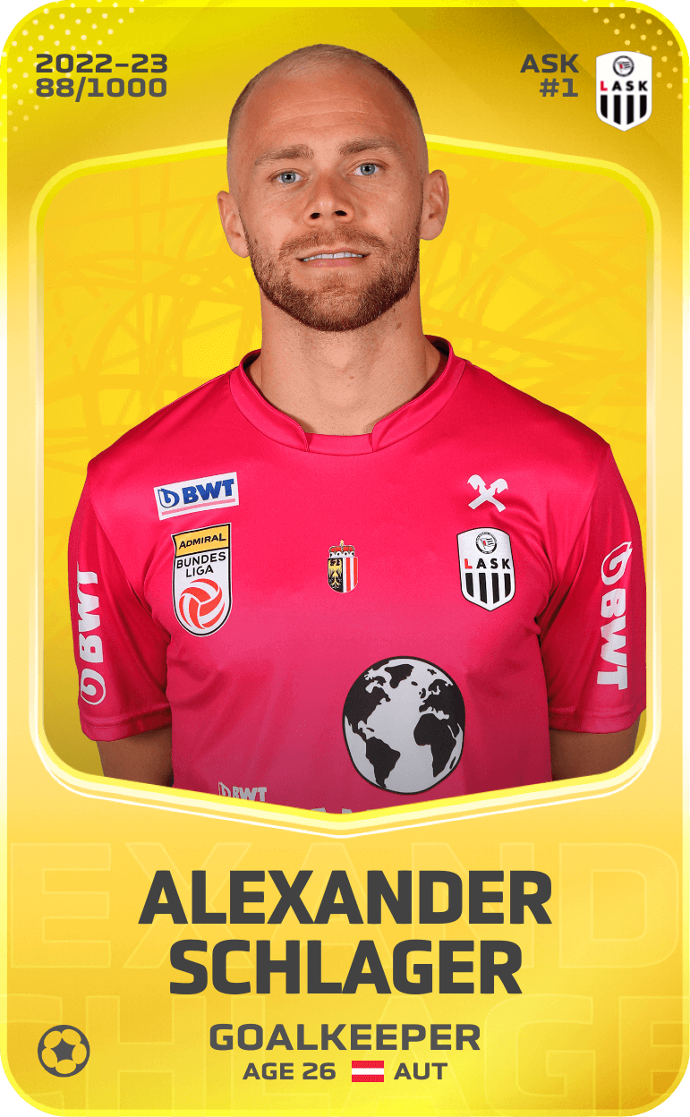 Alexander Schlager 2022-23 • Limited 88/1000