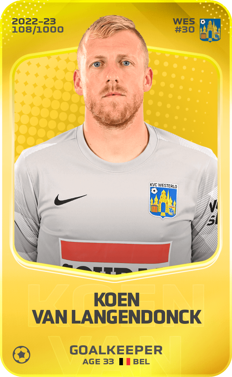 Koen Van Langendonck 2022-23 • Limited 108/1000